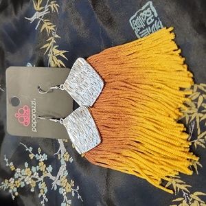 Paparazzi Gold Fringe Earrings